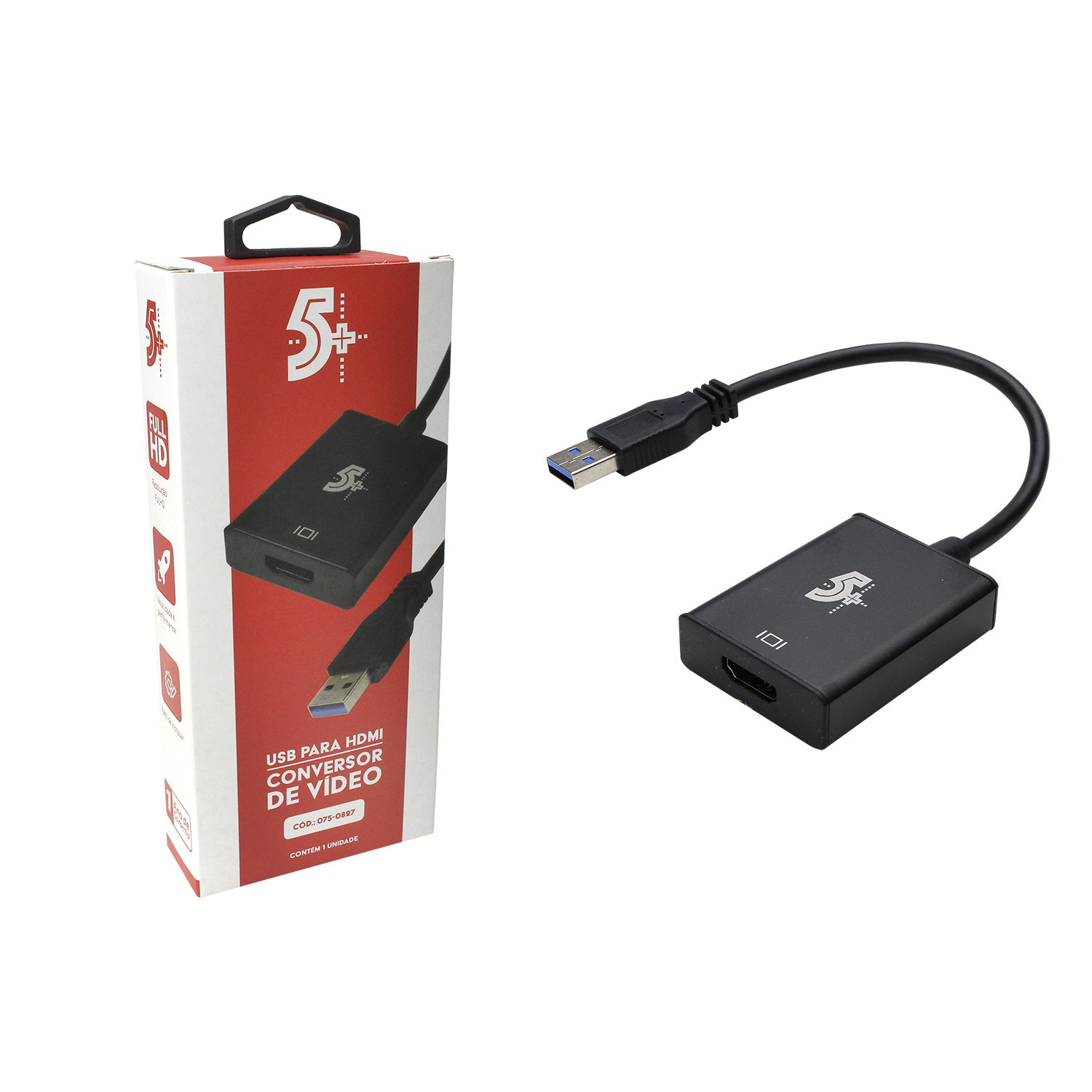 Conversor de Vídeo USB para HDMI 15cm – Versão para Mac